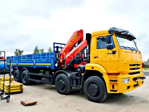 КАМАЗ 65201 бортовой с КМУ Palfinger PK 15500 A КАМАЗ 65201 бортовой с КМУ Palfinger PK 15500 A