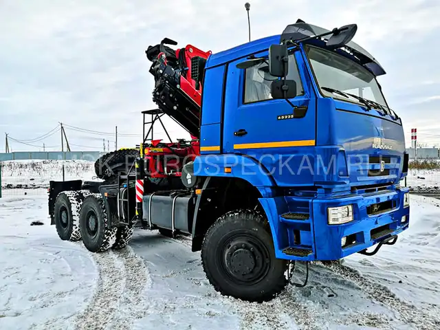 КАМАЗ 65225 седельный тягач с КМУ Fassi F215A.0.22 КАМАЗ 65225 седельный тягач с КМУ Fassi F215A.0.22